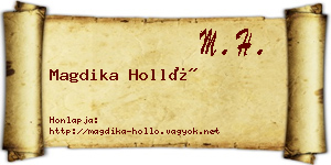 Magdika Holló névjegykártya